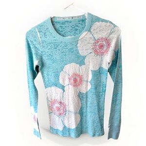Before & Again Sundance vintage Y2K floral long Sleeve T-shirt XS boho hippie